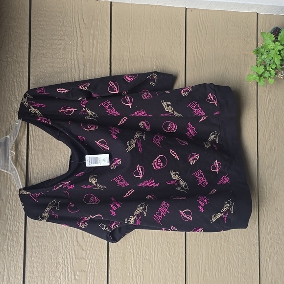 Torrid LoveSick Off-Shoulder Sweatshirt - Everyday Fleece Graffiti Black 3x NWT - Picture 7 of 10
